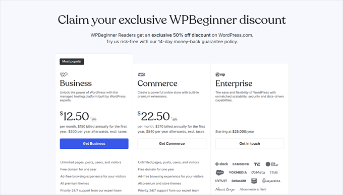 Applying WPBeginner discount code for WordPress.com plans Applying WPBeginner discount code for WordPress.com plans