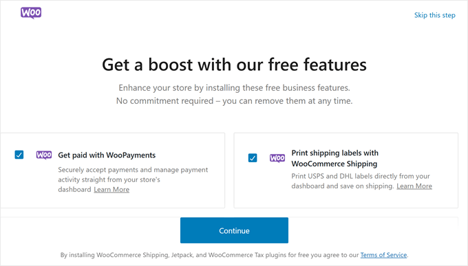 Installing free WooCommerce extensions Installing free WooCommerce extensions