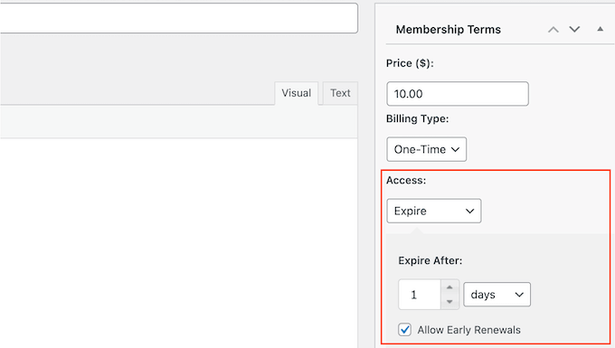 Creating a recurring pay-per-view pass