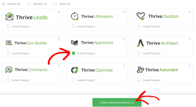 Install Thrive Apprentice plugin