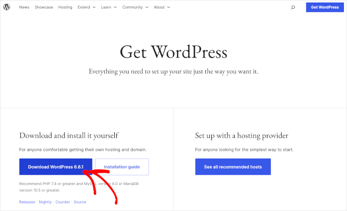 Download WordPress