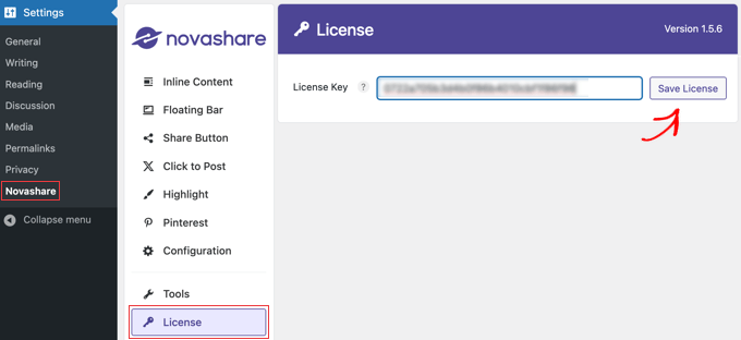 Activate Your Novashare License