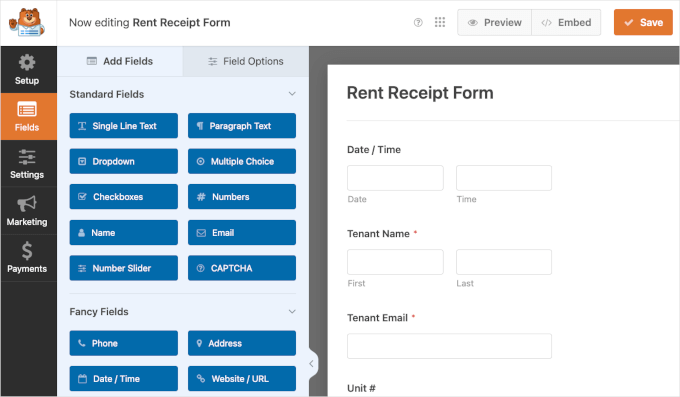 WPForms Form Builder