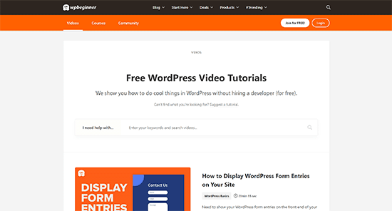 WPBeginner videos WPBeginner videos