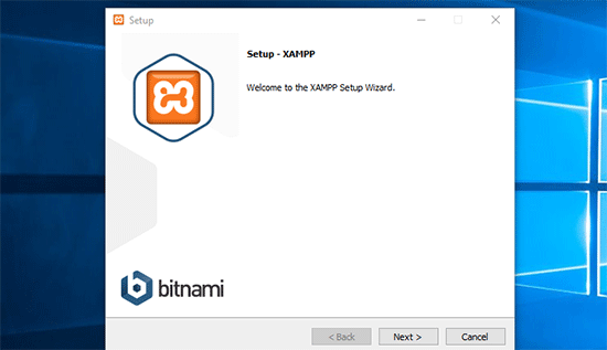 XAMPP set up wizard