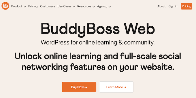 The BuddyBoss website