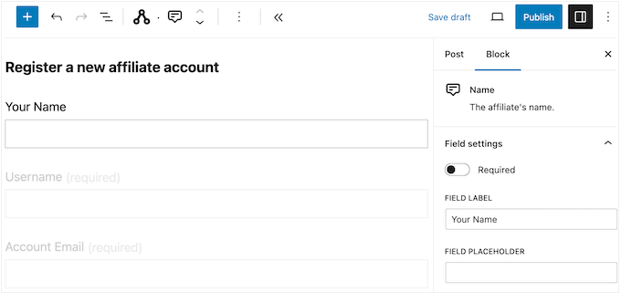 Customizing the affiliate registration and signup form in WordPress Customizing the affiliate registration and signup form in WordPress