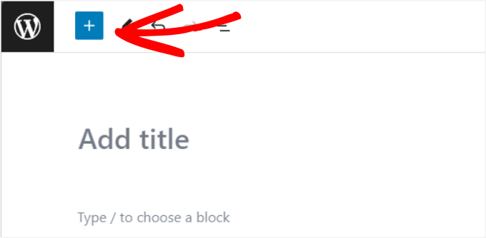 The add block + icon