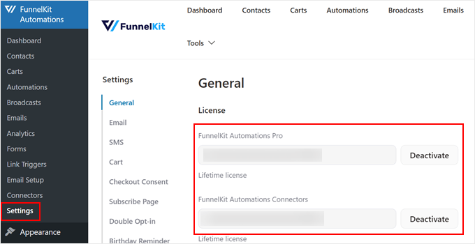 Activating FunnelKit Automations