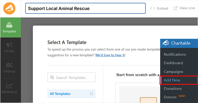 Add a name for your fundraising form in Charitable Add a name for your fundraising form in Charitable