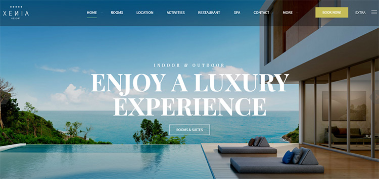 xenis resort wordpress theme