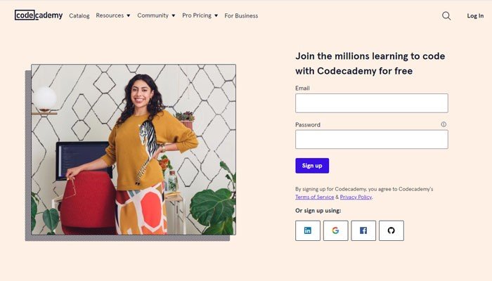 Learn JavaScript at Codecademy.