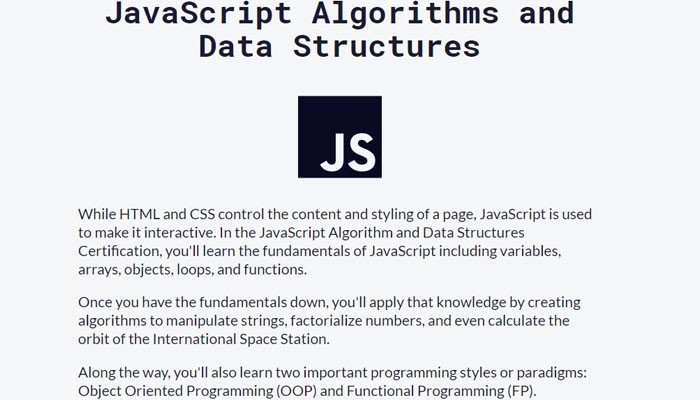 freeCodeCamp is a website worth visiting for anyone interested in learning JavaScript.   