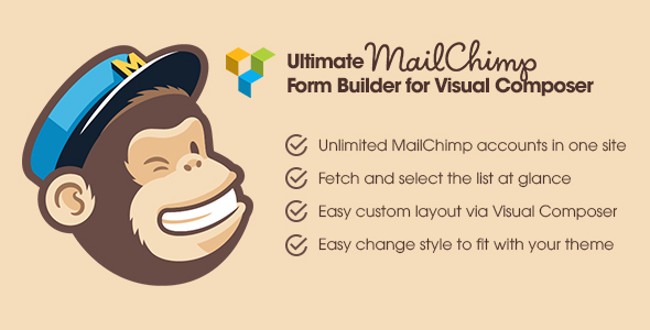 This plugin helps you build the MailChimp subscribe form very easy with Visual Composer. You can add many MailChimp accounts on one site, choose the list and st