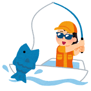 海釣りのイラスト(女性)