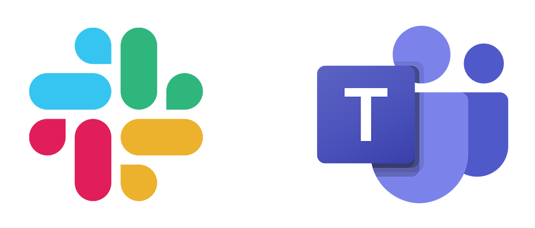 Slack and MS teams logo