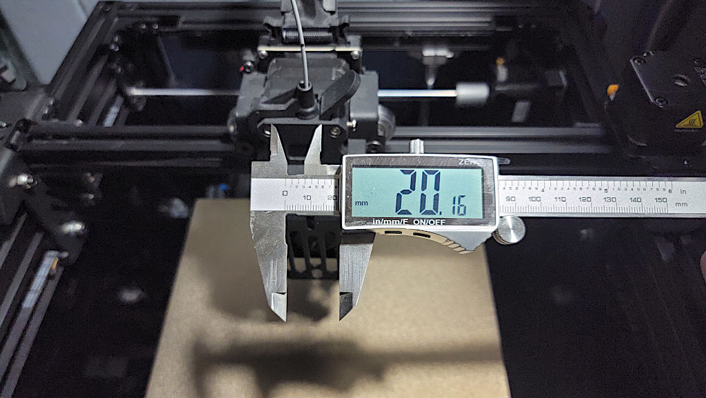 Calliper, extruder, 3D printer