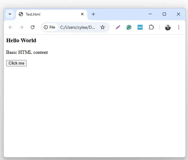 plain html demo, html css javascript in web design