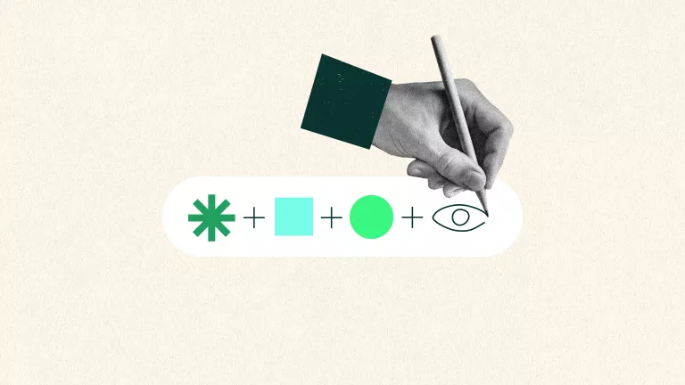 Main dessinant des symboles graphiques.