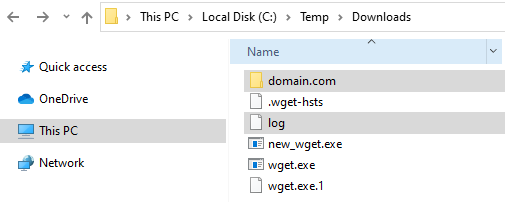 Viewing Downloaded File and Log File