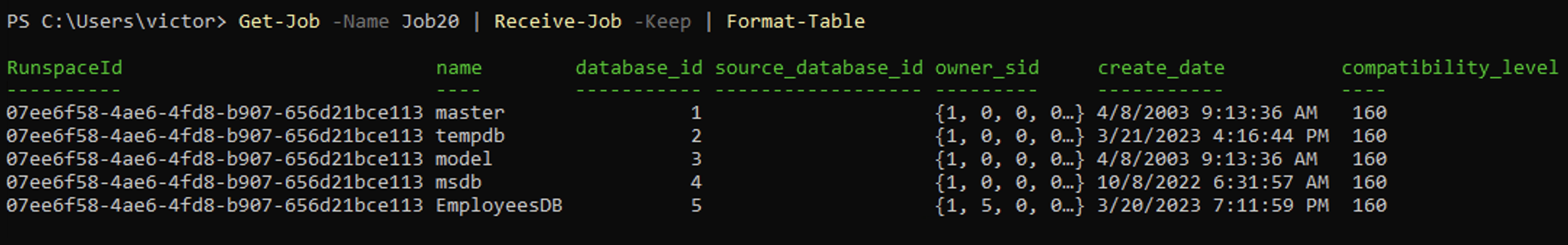 Getting all PowerShell background jobs