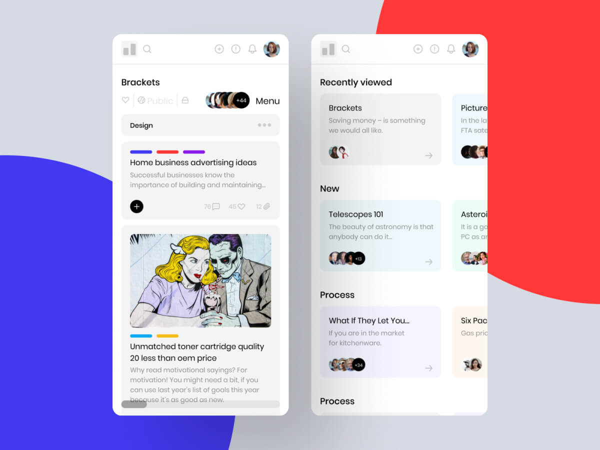 Trello Mobile Redesign Concept for Adobe XD