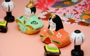 ひな祭りの祭壇