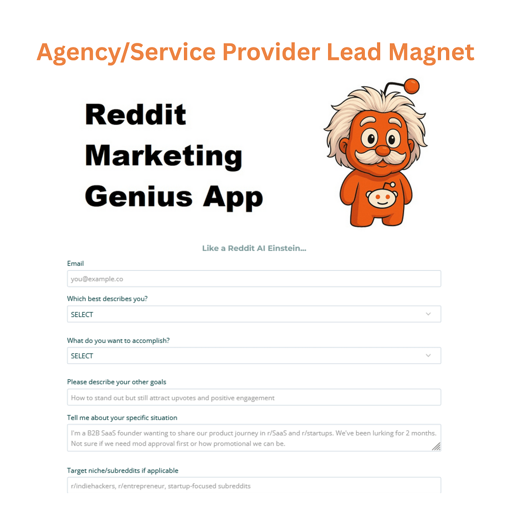 Reddit Marketing Genius App - AIappOnsite