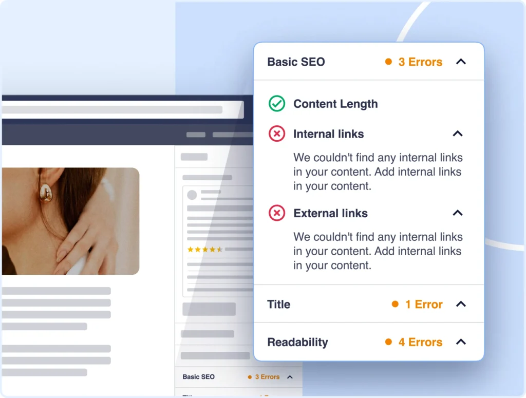 Get real-time SEO feedback as you write.