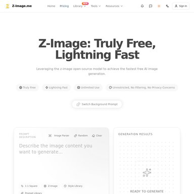 z-image.me - Architecture & Design AI Tool Screenshot