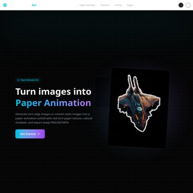Paper Animator Art - Video AI Tool Screenshot