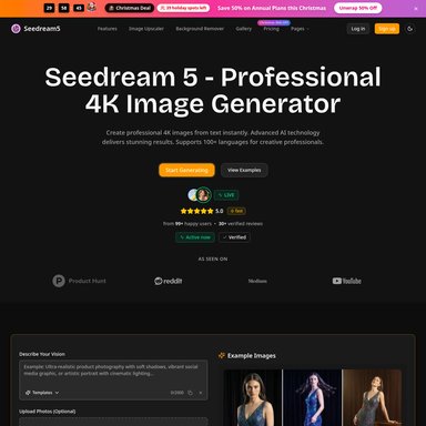seedream 5 - Image Generator AI Tool Screenshot