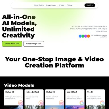 Cuty AI - Image Generator AI Tool Screenshot