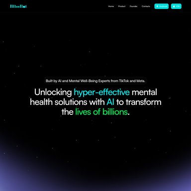 BlissBot - Chat Bot AI Tool Screenshot