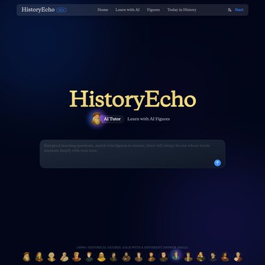 HistoryEcho - Education AI Tool Screenshot