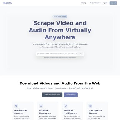 Importly.io - Video AI Tool Screenshot