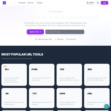urltoany - Creators Toolkit AI Tool Screenshot