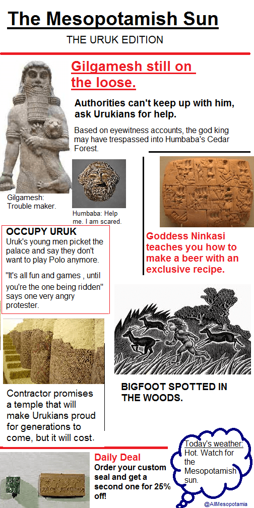 The Mesopotamish Sun Uruk Edition