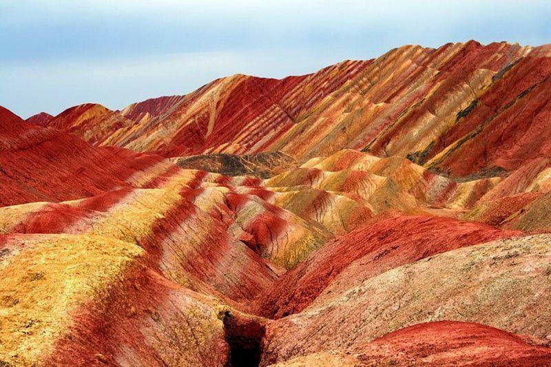 Red Sandstone Mountains China