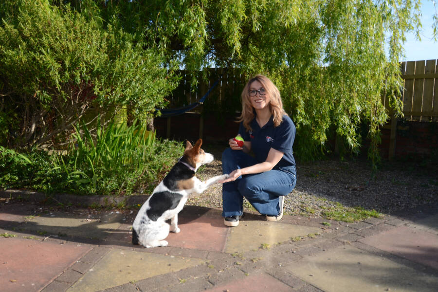 Lucy Asher And Her Dog Martha