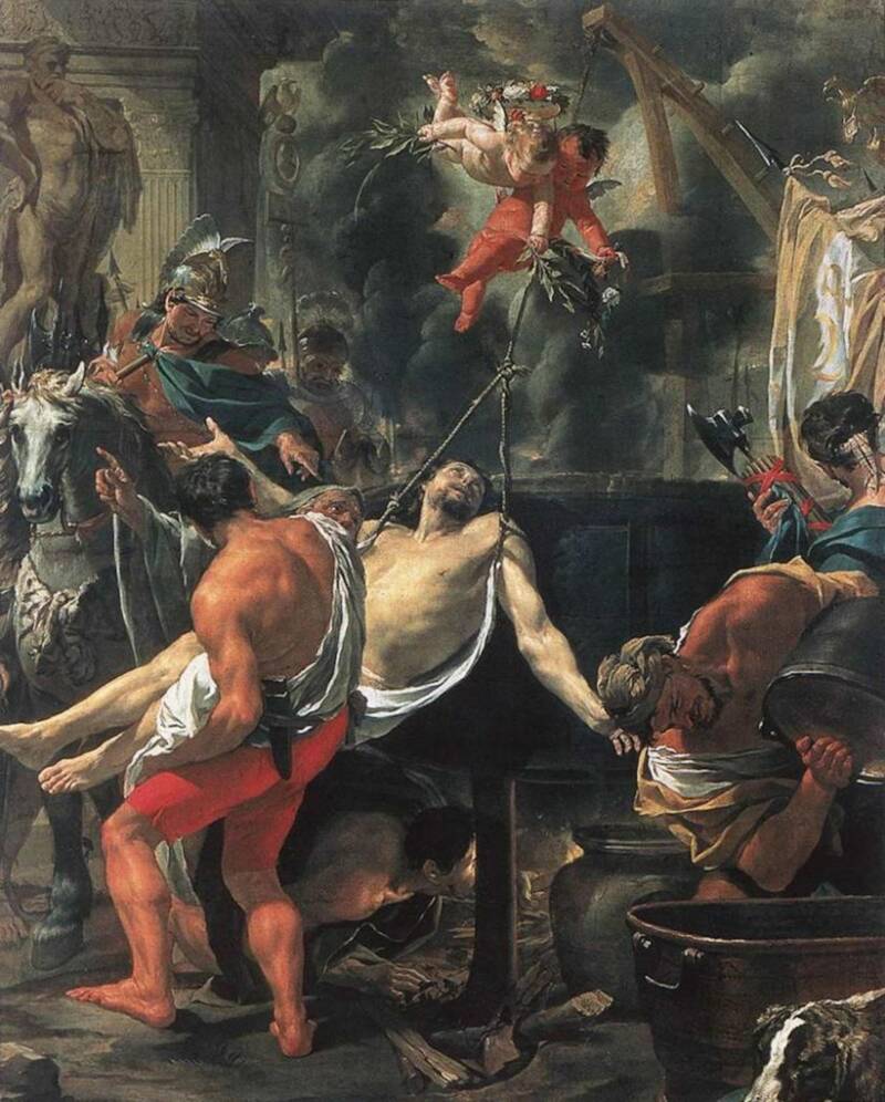 John The Apostle Boiling To Death