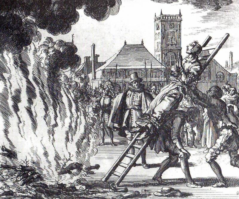 Witch Burning At The Stake