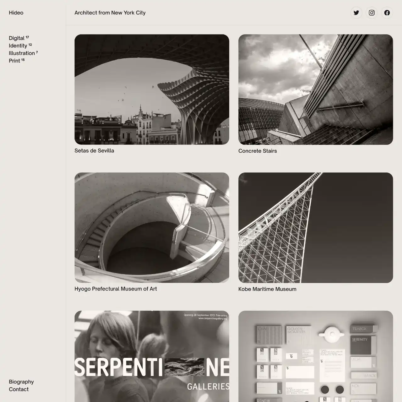 The free Hideo WordPress theme.