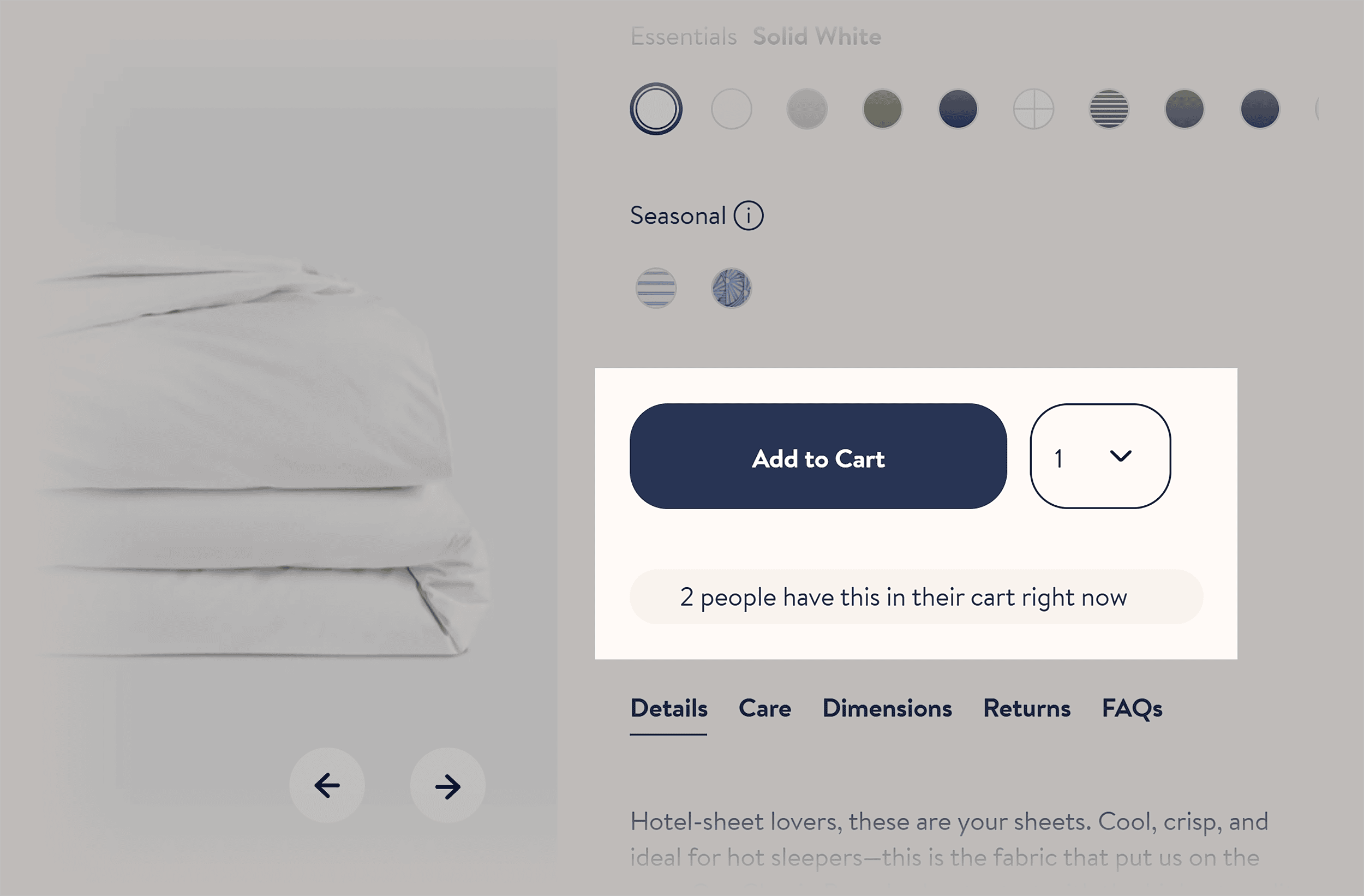 Brooklinen – Add to cart Brooklinen – Add to cart