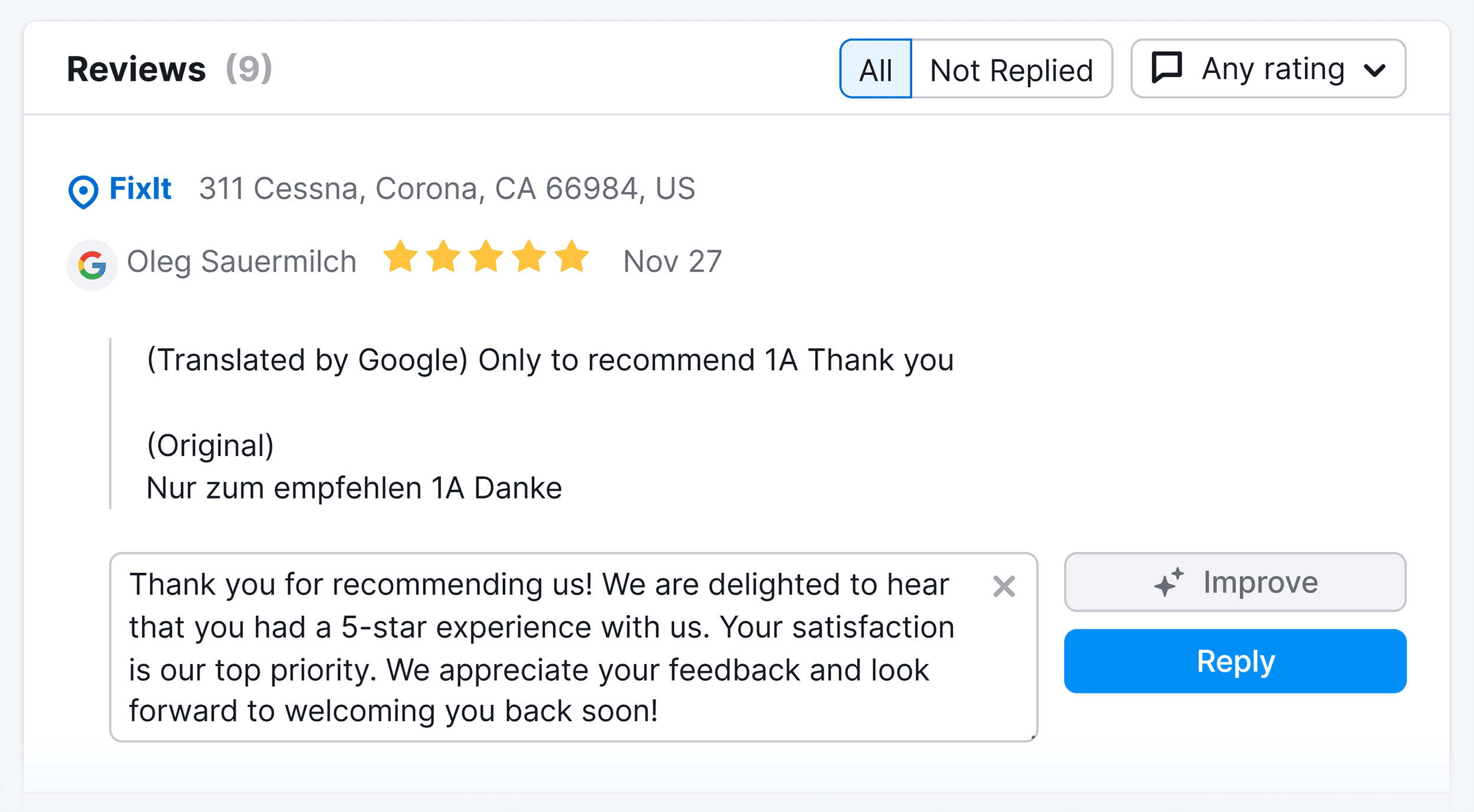 Review Management – Reviews Review Management – Reviews