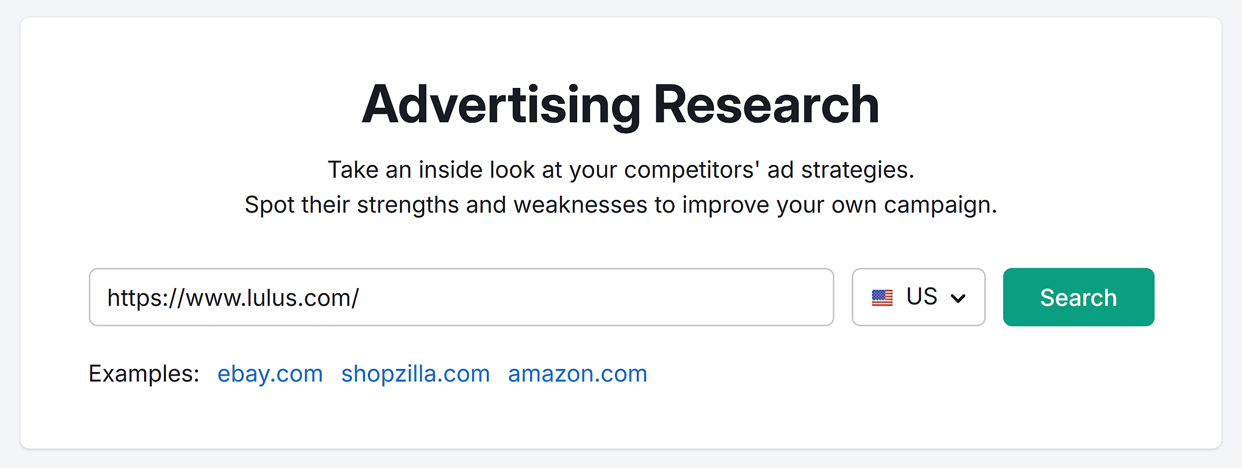 Advertising Research – Lulus – Search Advertising Research – Lulus – Search