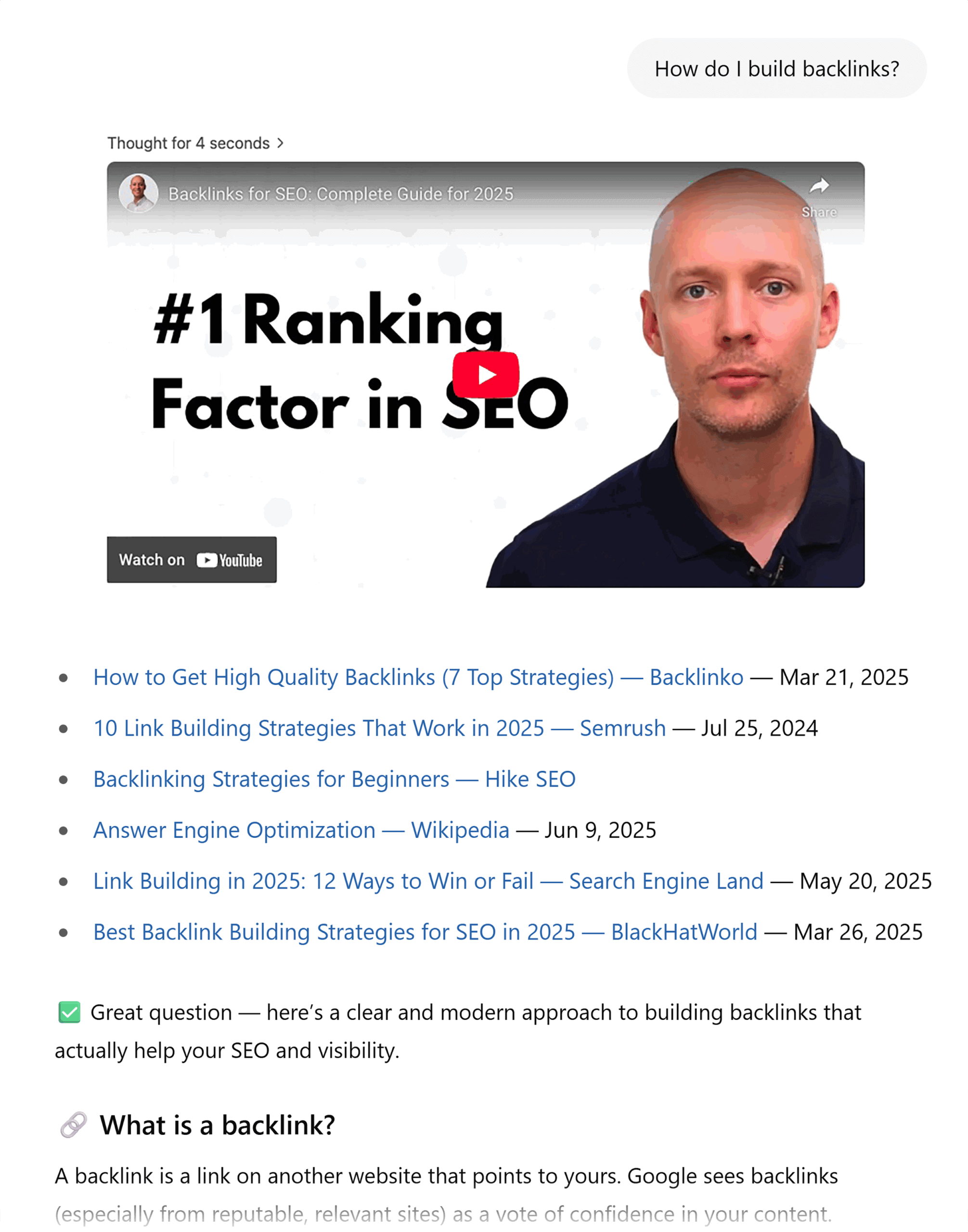 ChatGPT – How do I build backlinks ChatGPT – How do I build backlinks