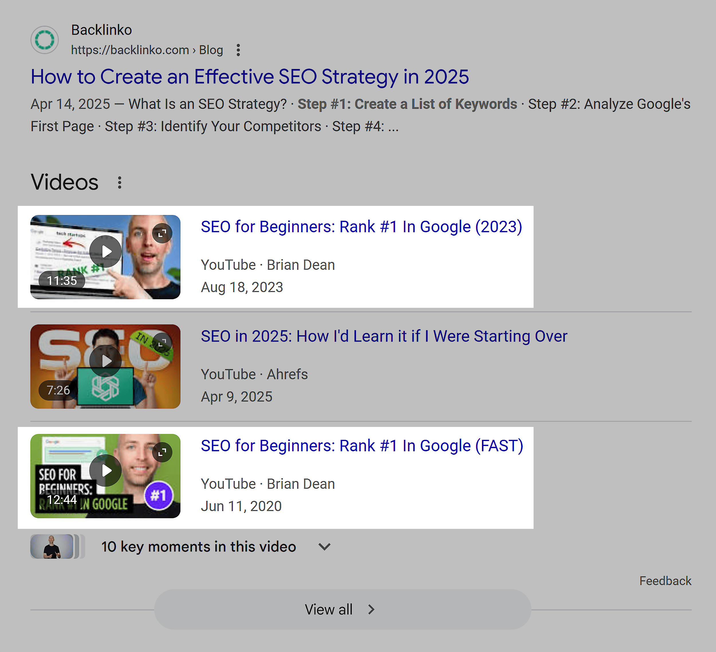 Google SERP – How to do SEO – Videos Google SERP – How to do SEO – Videos