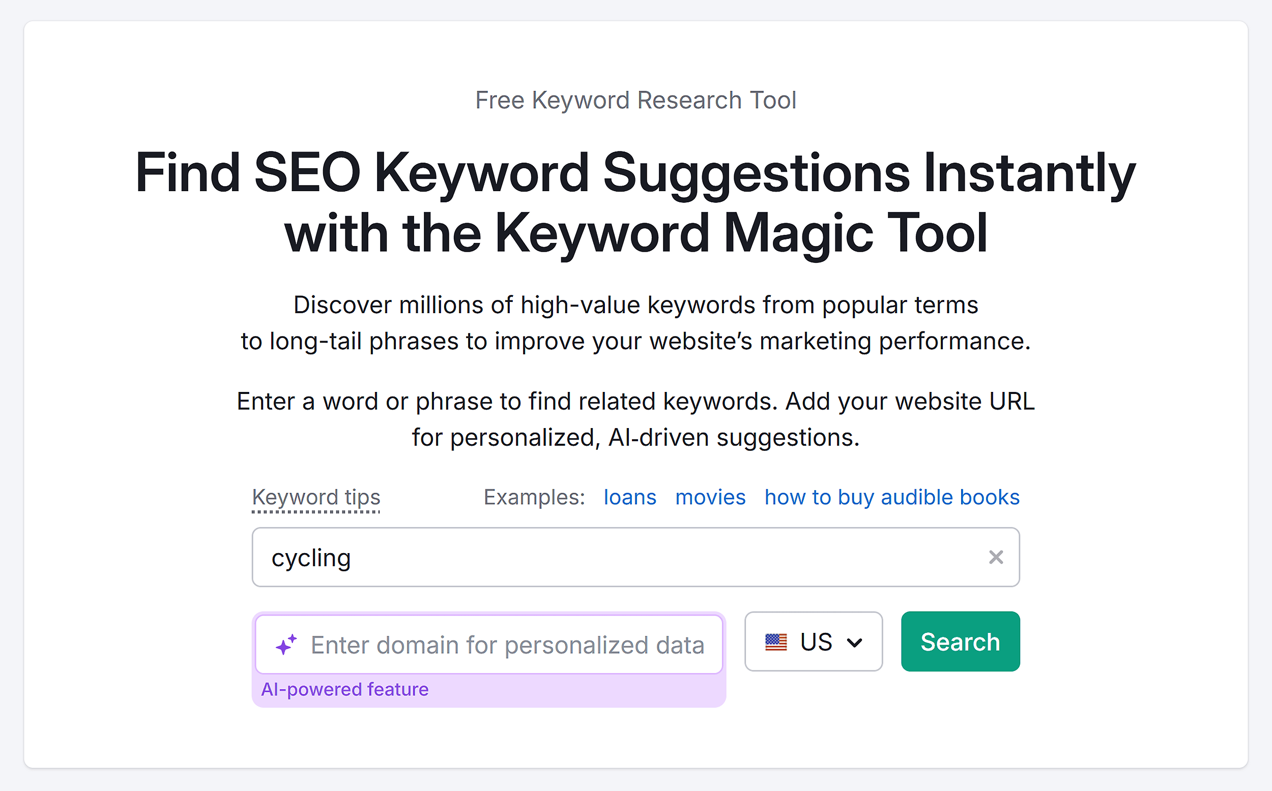 Keyword Magic Tool – Cycling – Search Keyword Magic Tool – Cycling – Search