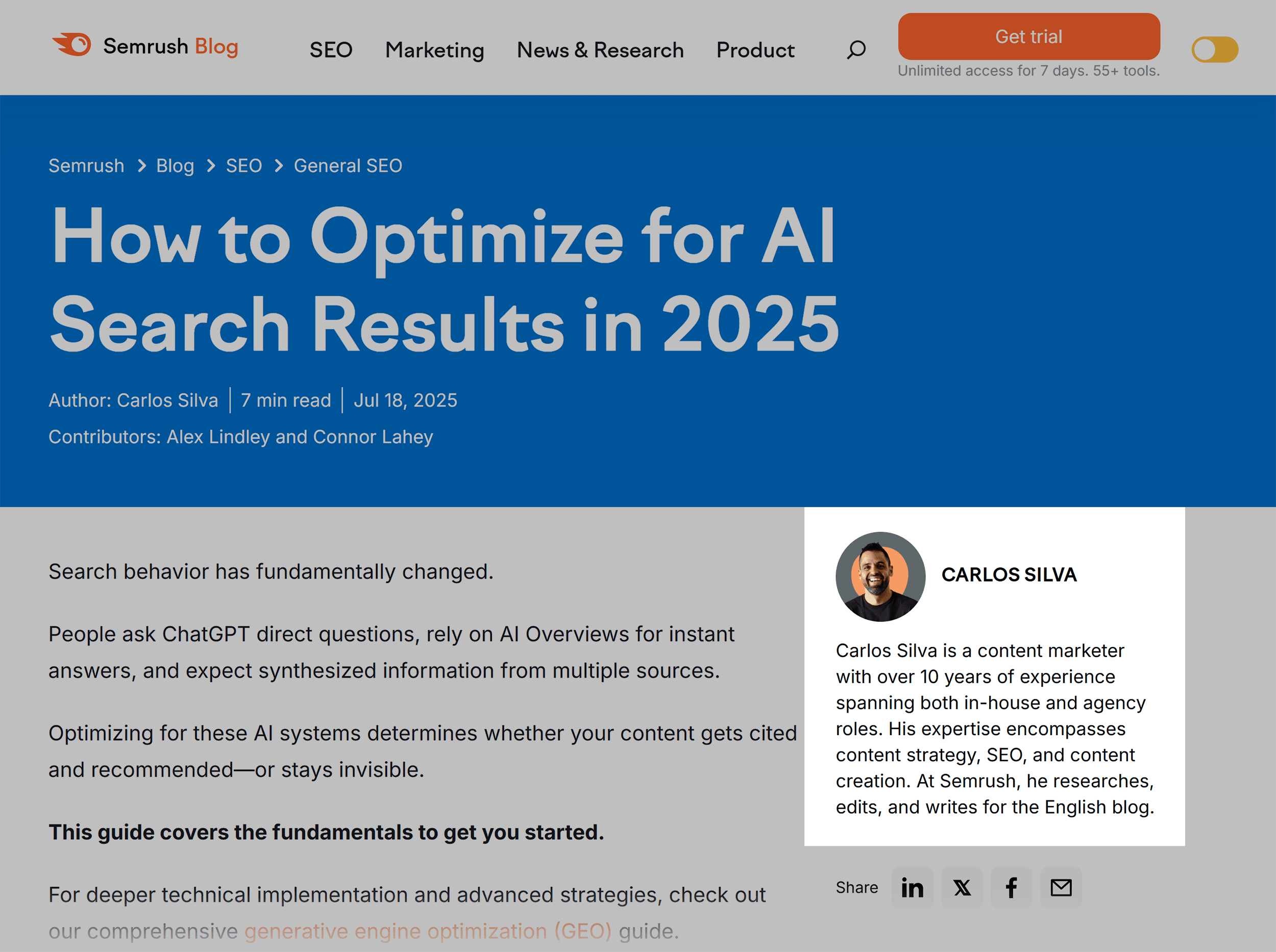Semrush Blog – AI Search Optimization – Author Semrush Blog – AI Search Optimization – Author